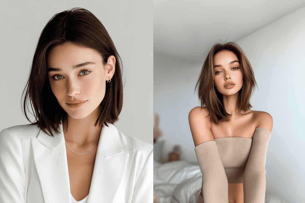 Kiểu tóc ngang vai layer