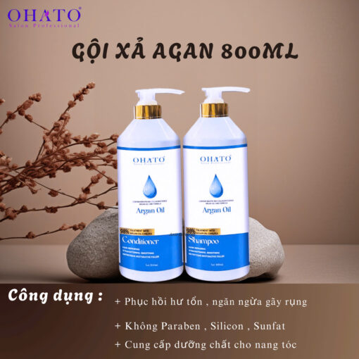Dầu Gội Xả Argan Ohato