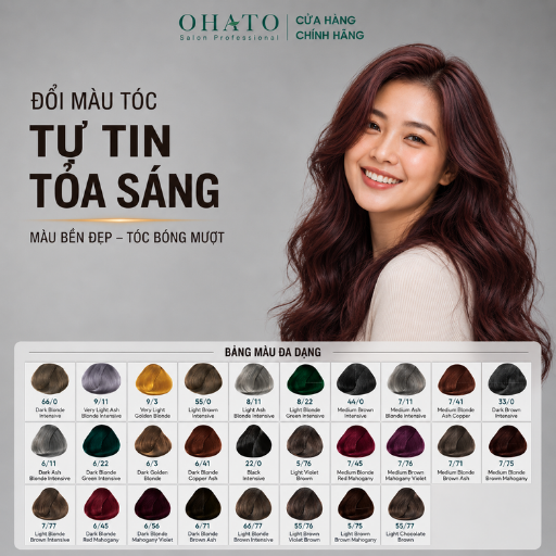 64 thuốc nhuộm tóc Ohato