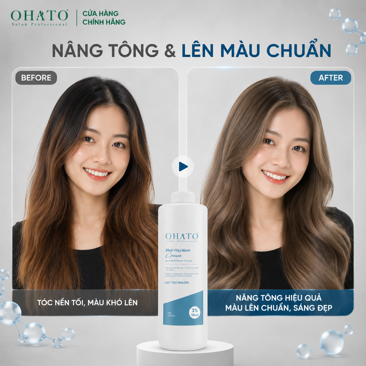 b4, after Oxy trợ nhuộm Ohato