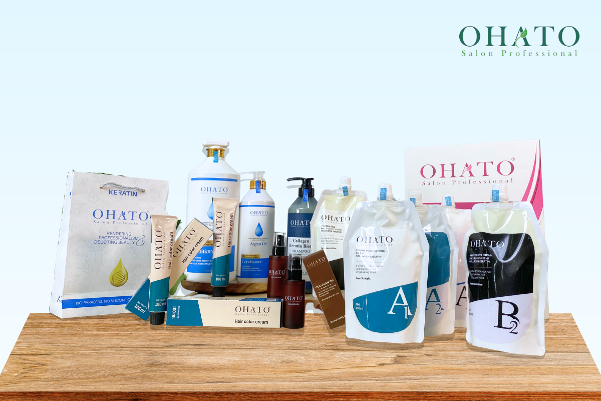 Các sản phẩm Ohato xuất hàng cho salon