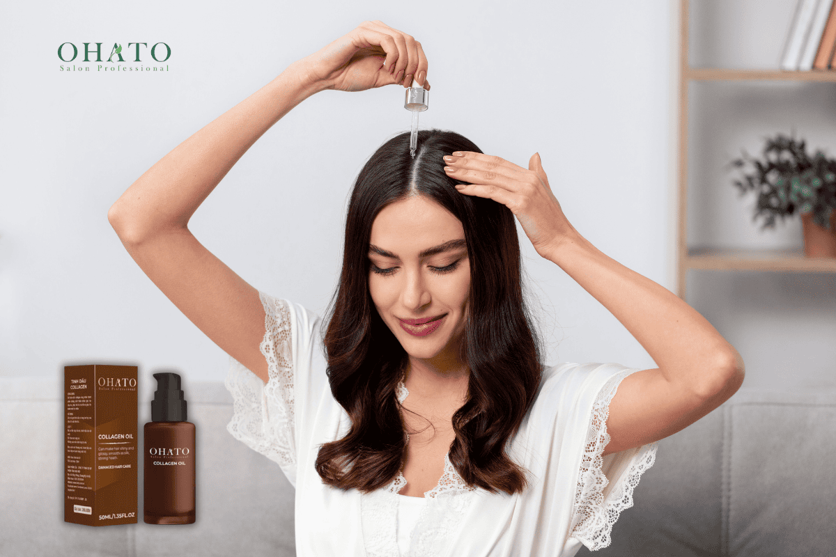 Nên dùng dầu dưỡng trên tóc ẩm hay tóc khô