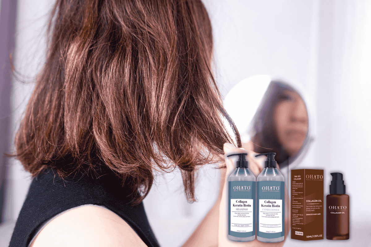 Chăm sóc tóc sau nhuộm phủ bạc với sản phẩm OHATO
