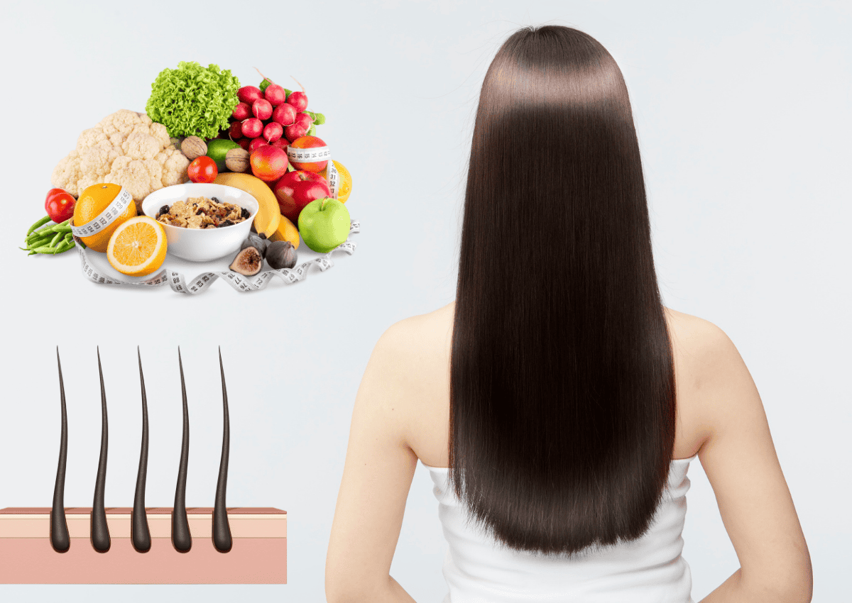 Chế độ dinh dưỡng và sinh hoạt để tóc mượt từ gốc