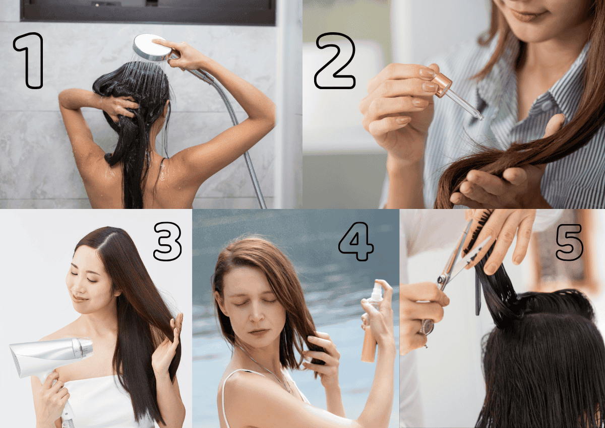 Cách chăm sóc tóc với quy trình 5 bước từ cơ bản đến bền vững Quy trình 5 bước chăm sóc tóc từ cơ bản đến bền vững