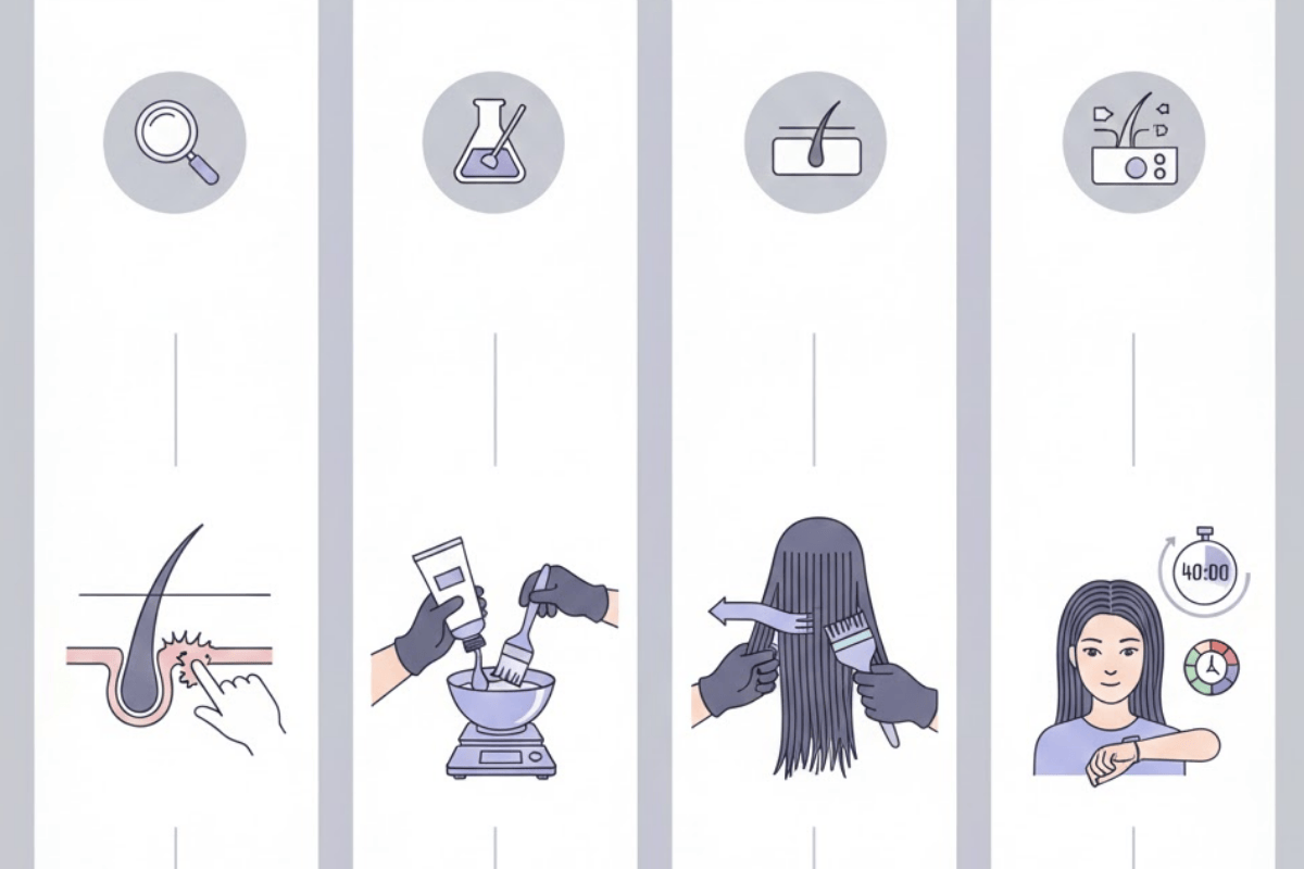 Cách pha thuốc nhuộm tóc màu khói