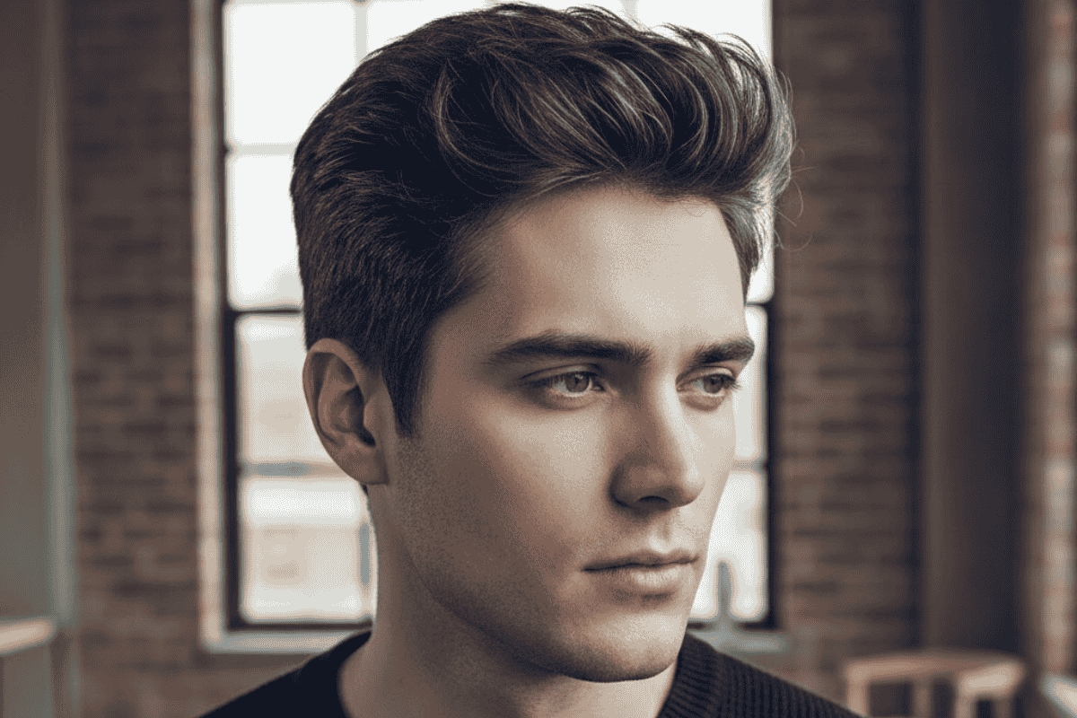 Màu than chì tóc nam