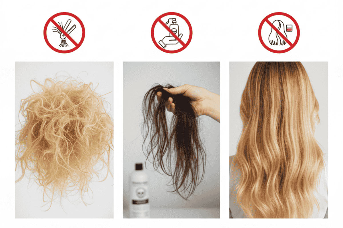 Những sai lầm kinh điển khi tìm cách làm cho tóc bấm thẳng lại