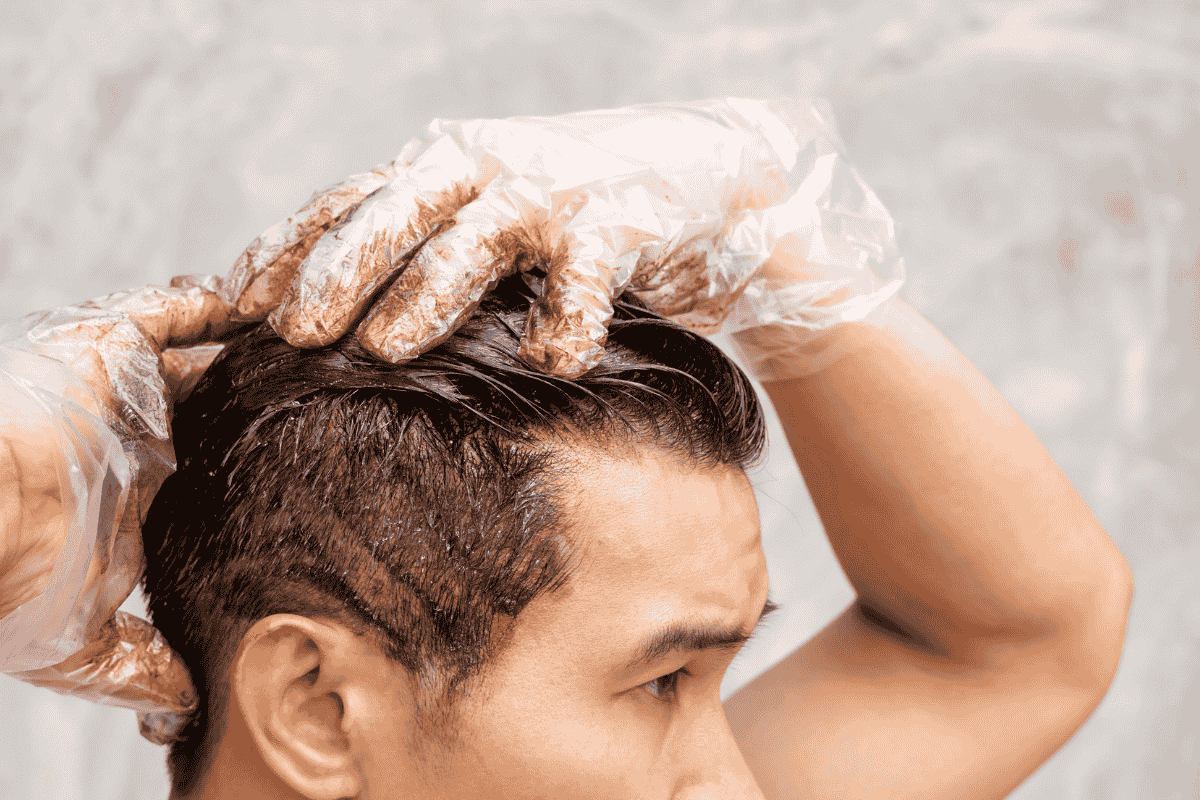 Quy trình chăm sóc sau khi nhuộm tóc màu than chì nam