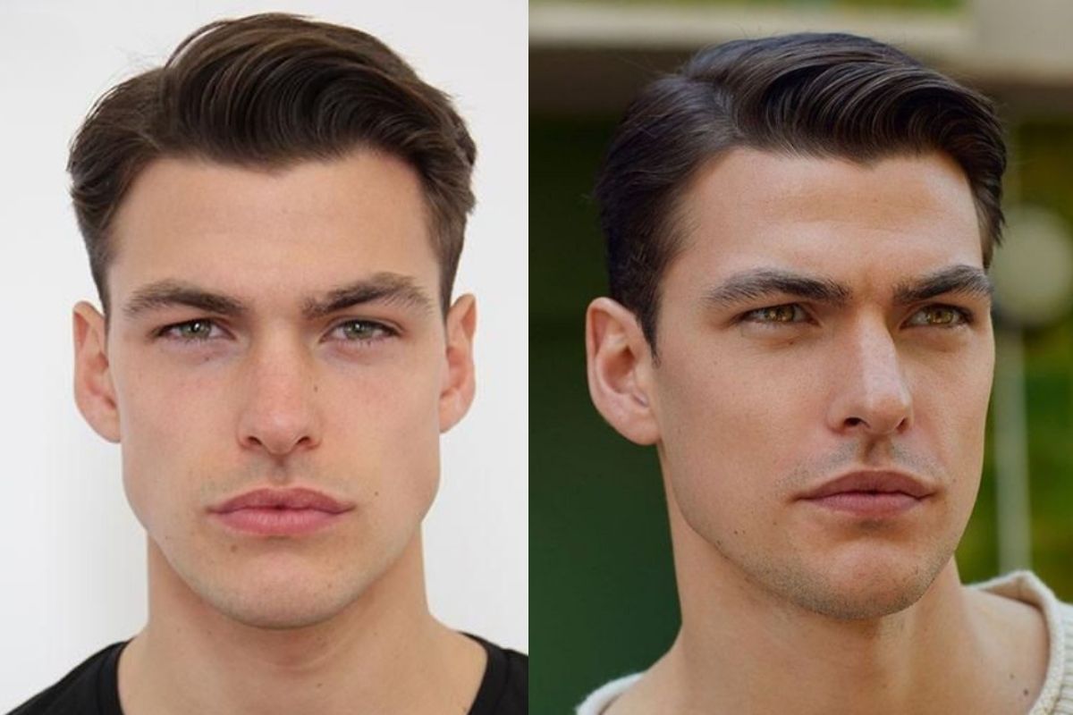 Kiểu tóc nam mặt vuông