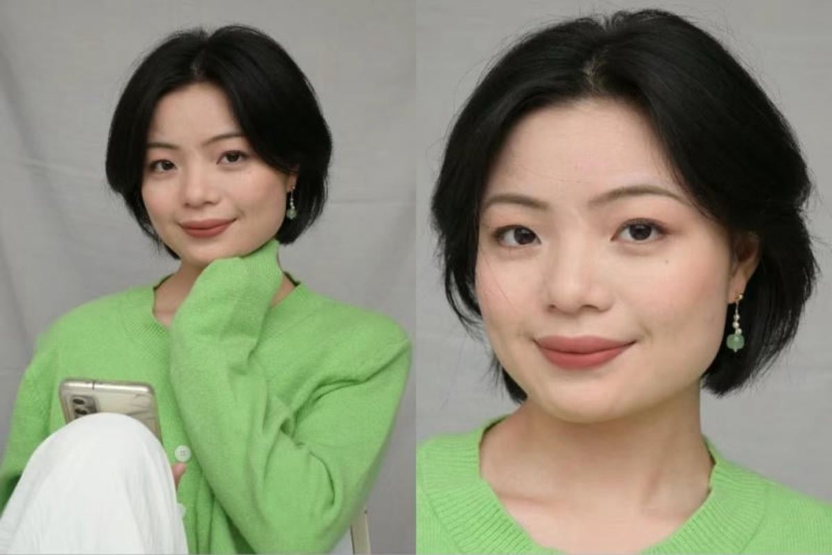 Kiểu tóc ngắn cho mặt vuông