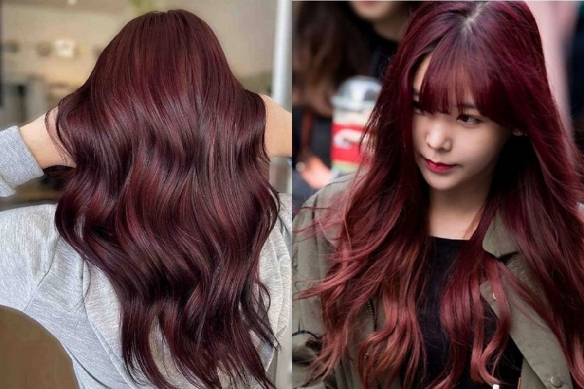 Màu tóc đỏ cherry