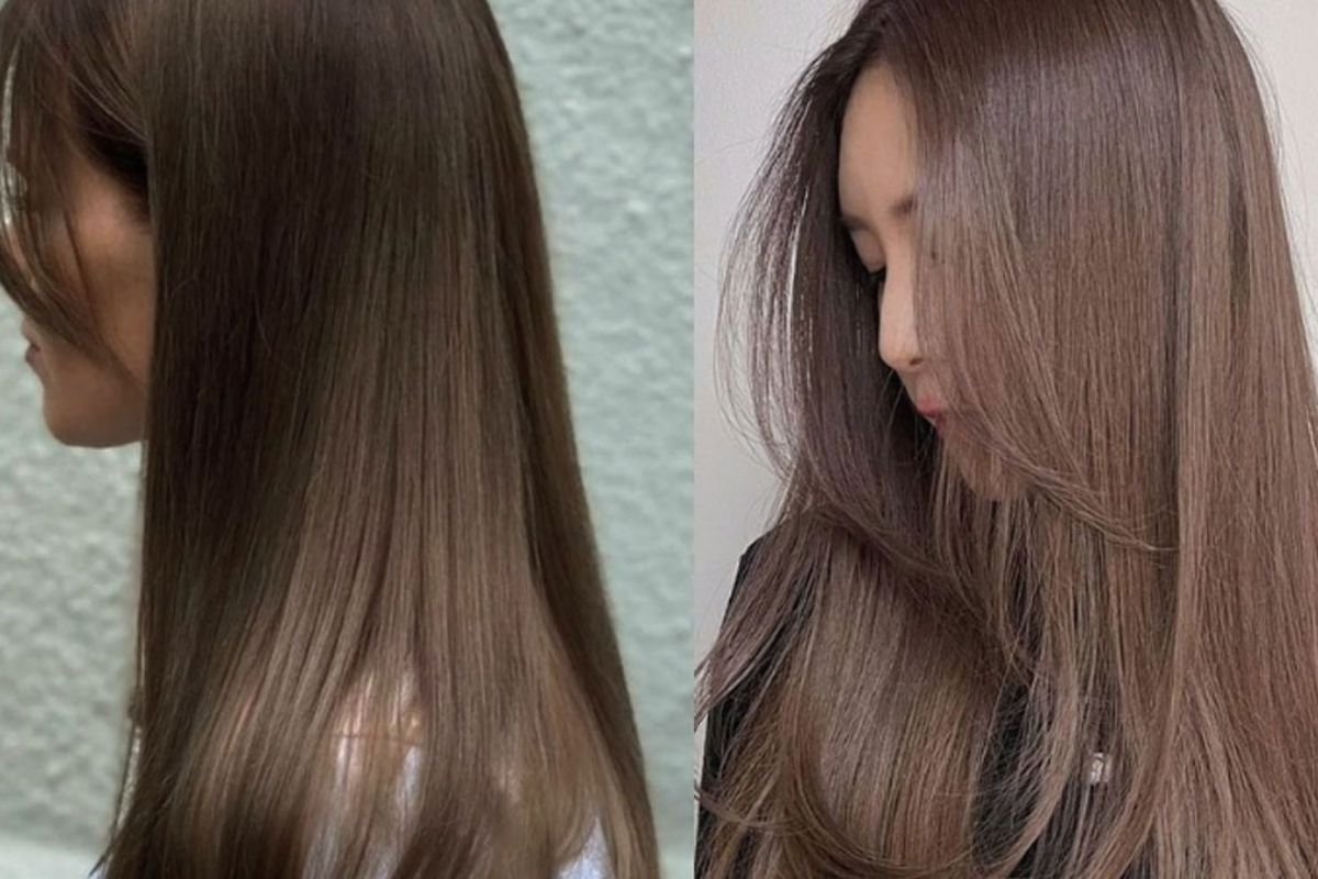 Màu tóc nâu đồng lạnh