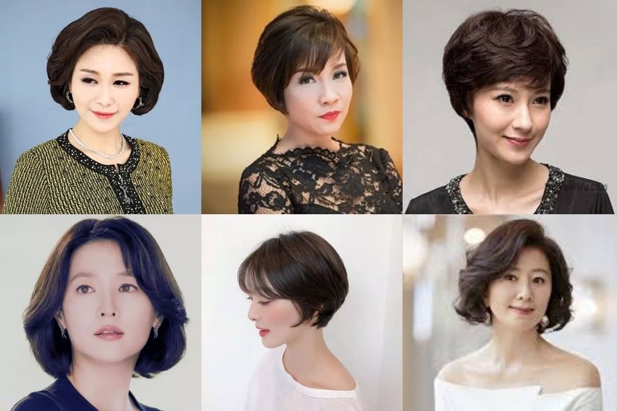 Những kiểu tóc tém tuổi trung niên sang trọng