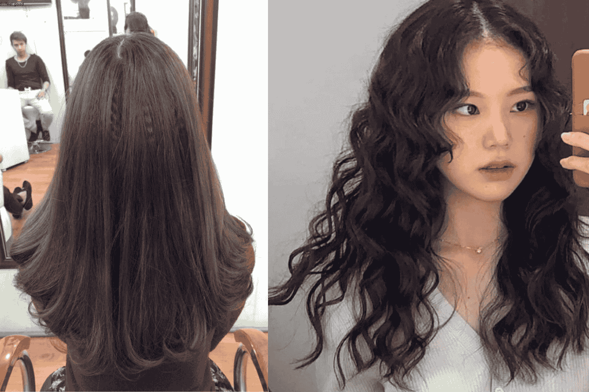 Tóc bấm đẹp nên uốn hay để thẳng