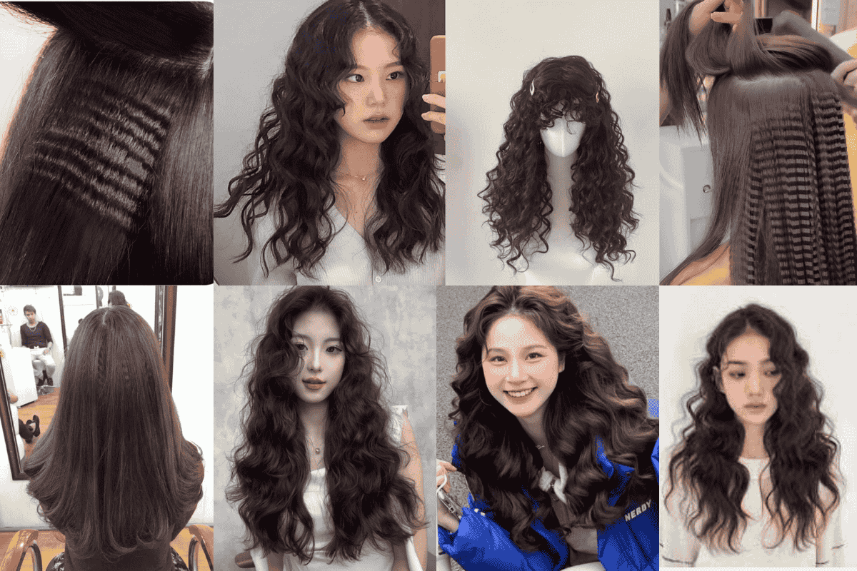 Tóc bấm gợn sóng (Cornrow waves)