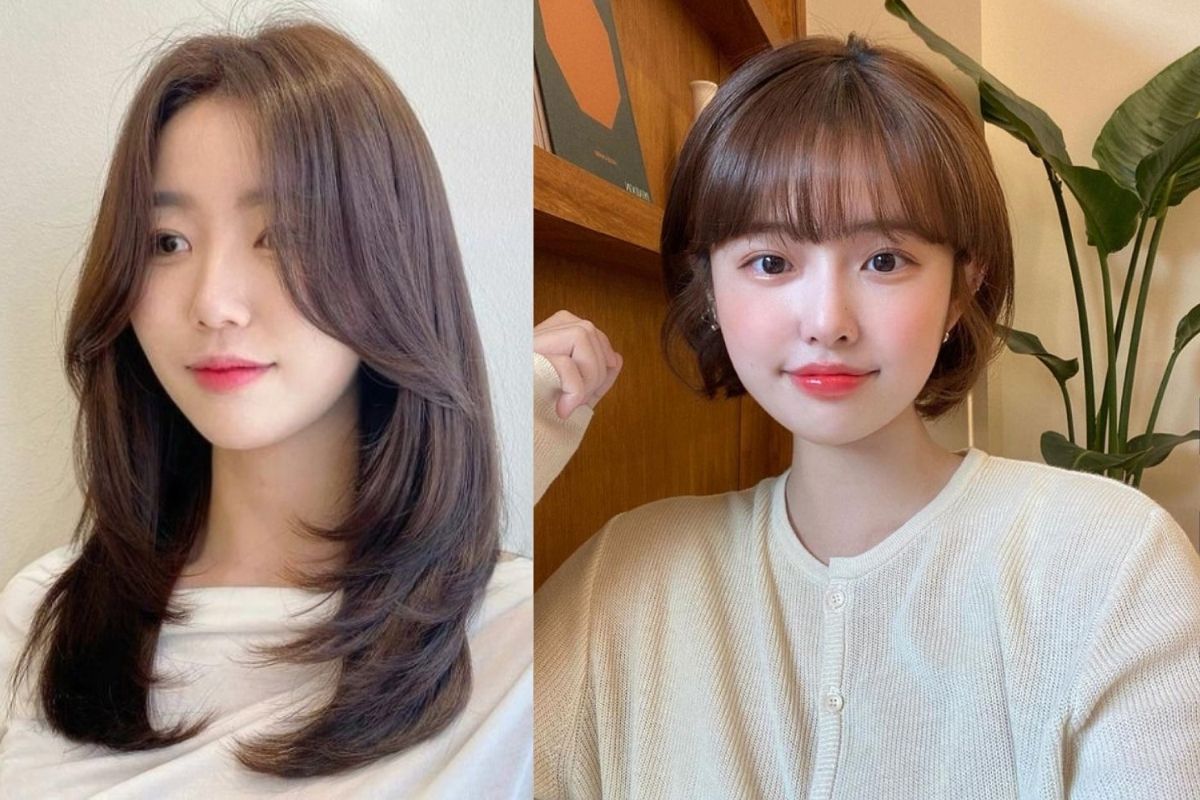 Tóc mái cho mặt tròn trán cao 