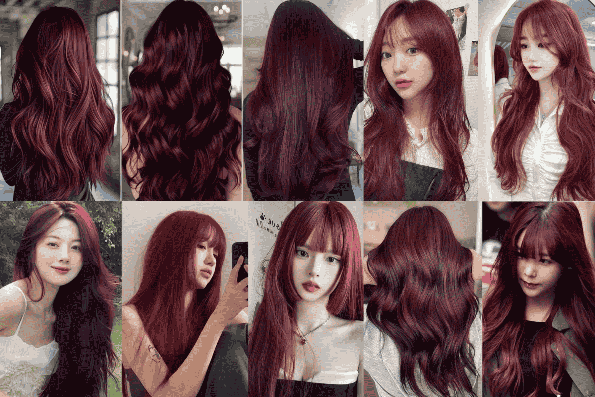 Top những tóc màu đỏ tím đẹp nhất dành cho bạn