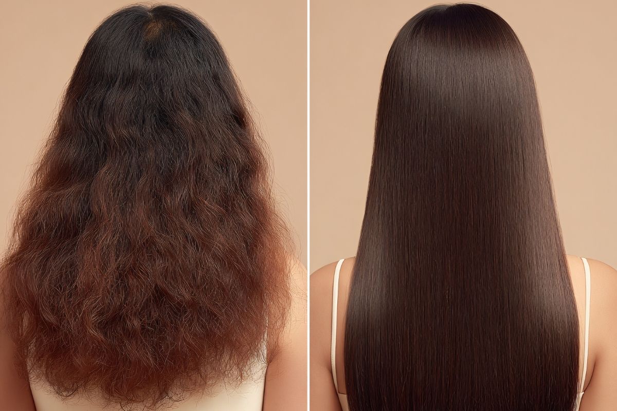 cách chăm sóc tóc dày mượt