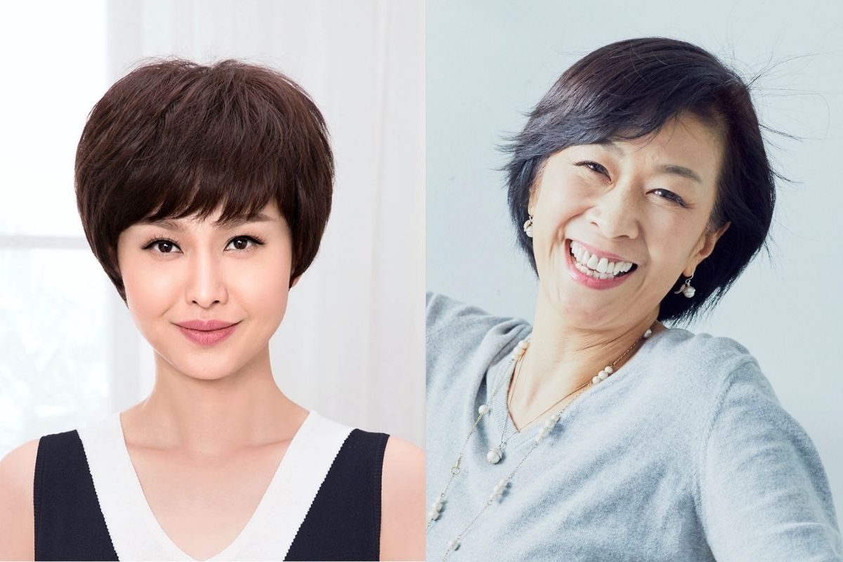 kiểu tóc tém trung niên