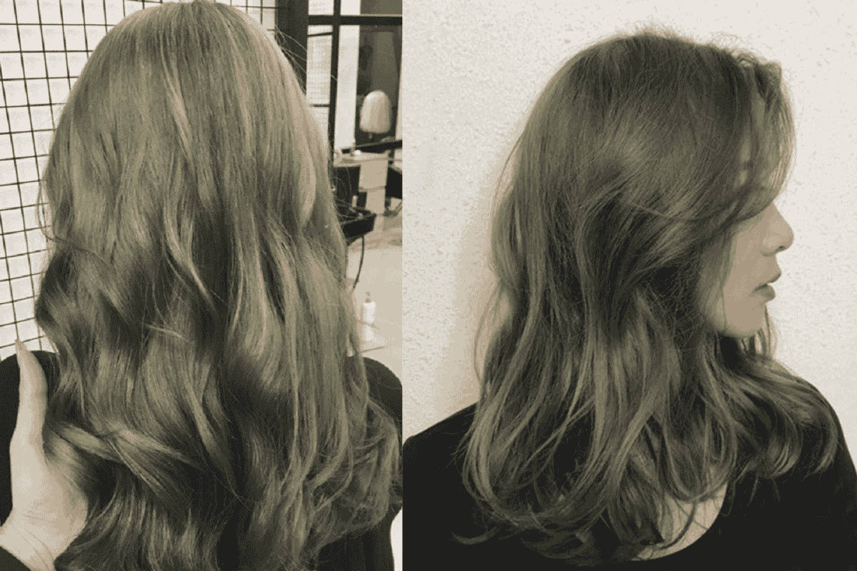 màu rêu khói có phải tẩy tóc không