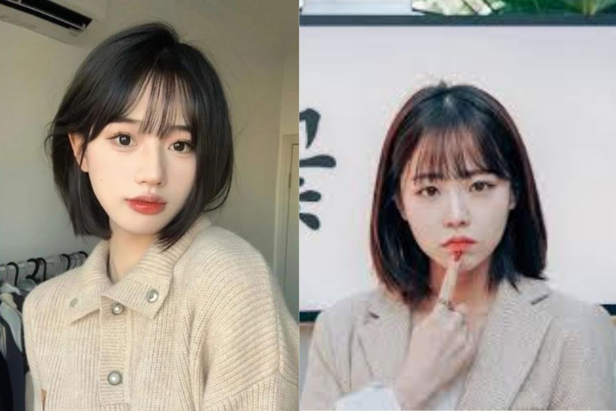 tóc ngắn mái ngố