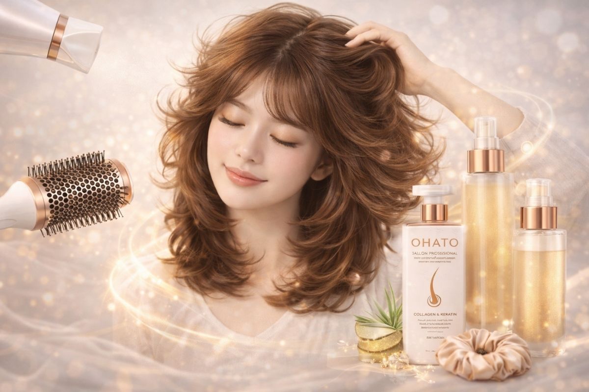 Cách chăm sóc tóc layer nữ giúp giữ nếp phồng suốt cả ngày dài