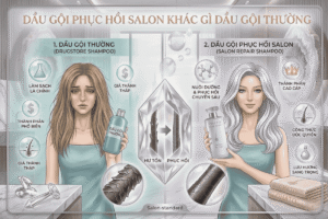 Dầu gội phục hồi salon khác gì dầu gội thường