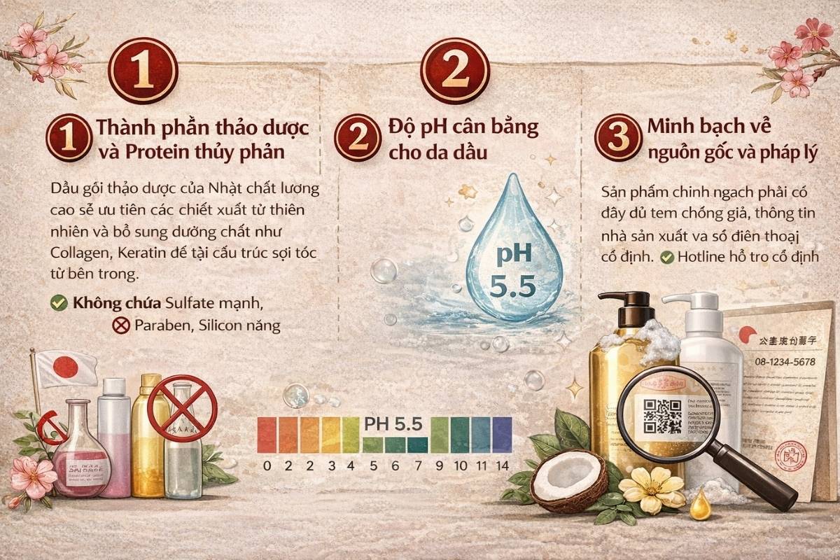 Tiêu chí đánh giá dầu gội dưỡng tóc tốt nhất của Nhật thực sự